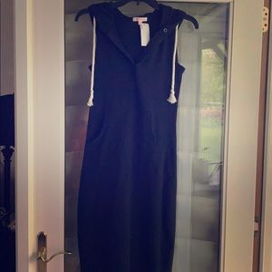 Hooded t-shirt dress